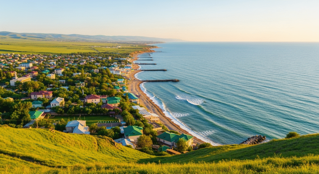 Caspian Coastline View