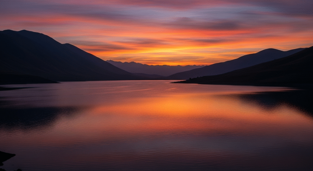 Nohur Lake Sunset Photo